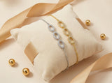 Oval Diamond Link Bracelet