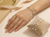 Double Layer Pearl Chain Bracelet