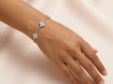 Clover Pavé Zirconia Bracelet