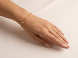 Double Layer Pearl Chain Bracelet