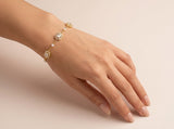 Pearl & Halo Zirconia Bracelet