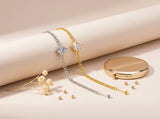 Diamond Cut Solitaire Bracelet