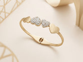 Stainless Steel Heart Bangle