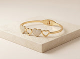 Stainless Steel Heart Bangle
