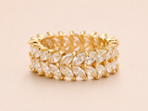 Leaf Crystal Ring