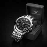 Emporio Armani Men's Stainless Steel Chronograph Watch