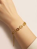 Stainless Steel Zircon Women's Bracelet