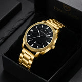 Hannah Martin Men's Watch Stainless Steel With Waterproof