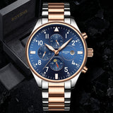 BOYZHE Automatic Mechanical Watch Steel Belt