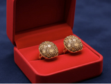 Champagne Crystal Dome Statement Ring
