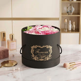 Pink & White Rose Flower Box