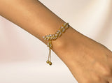 Sparkling Leaf Bracelet