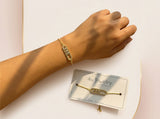 Triple Zircon Link Bracelet