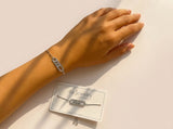Triple Zircon Link Bracelet