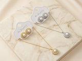 Classic Pearl Pendant Jewelry Set