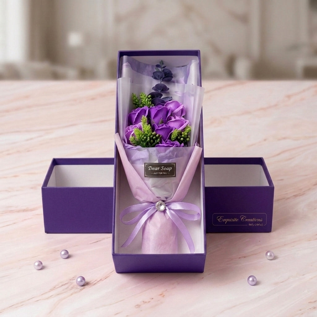 Luxury Purple Rose Flower Bouquet Ⓢ