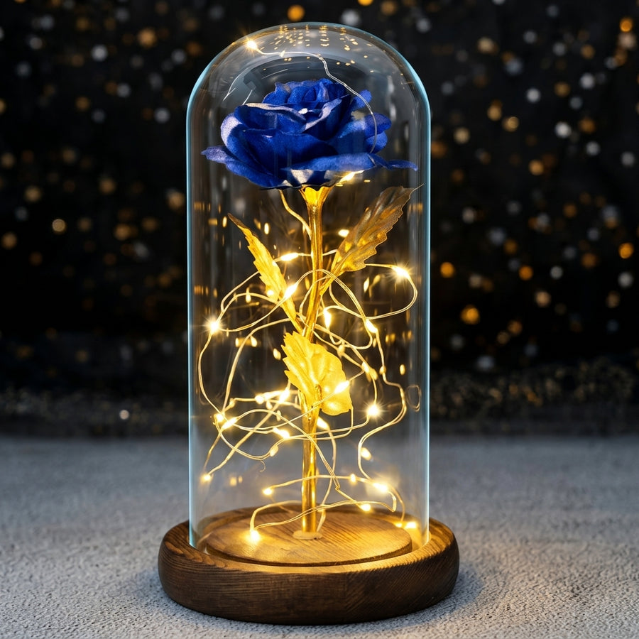 Rose Gift With Led Lights
