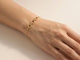 Oval Diamond Link Bracelet