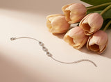 Oval Diamond Link Bracelet