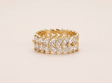 Leaf Crystal Ring