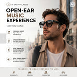 Nalacal Smart Glasses, Bluetooth Sunglasses For Men Women, Music Built-In Mic&Speakers, Outdoor Uv Protection, Open Ear Audio 5.3 Glasses Adults