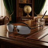 Photochromic Driving Glasses Day and Night 2 in 1 Polarized Sunglasses Anti-Glare UV Protection for Men Women