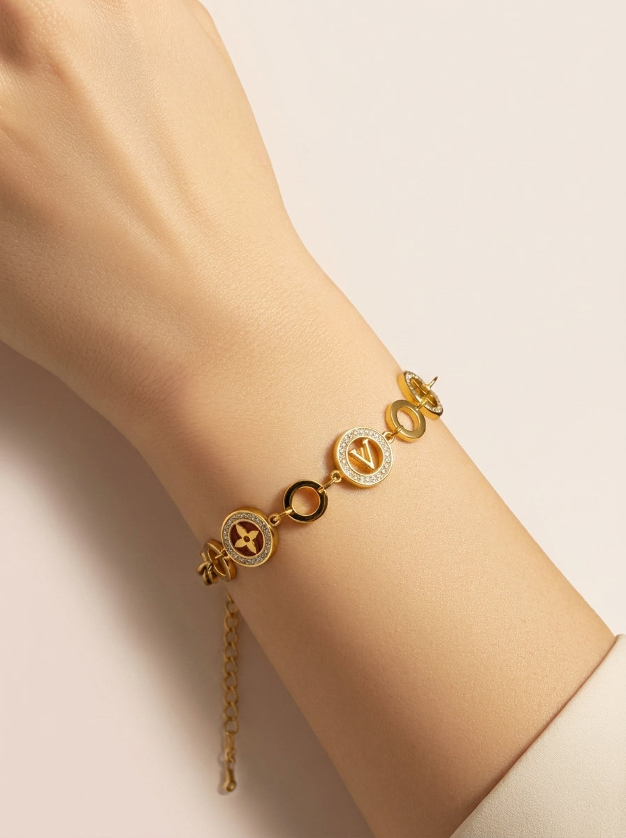 Stainless Steel Zircon Women's Bracelet