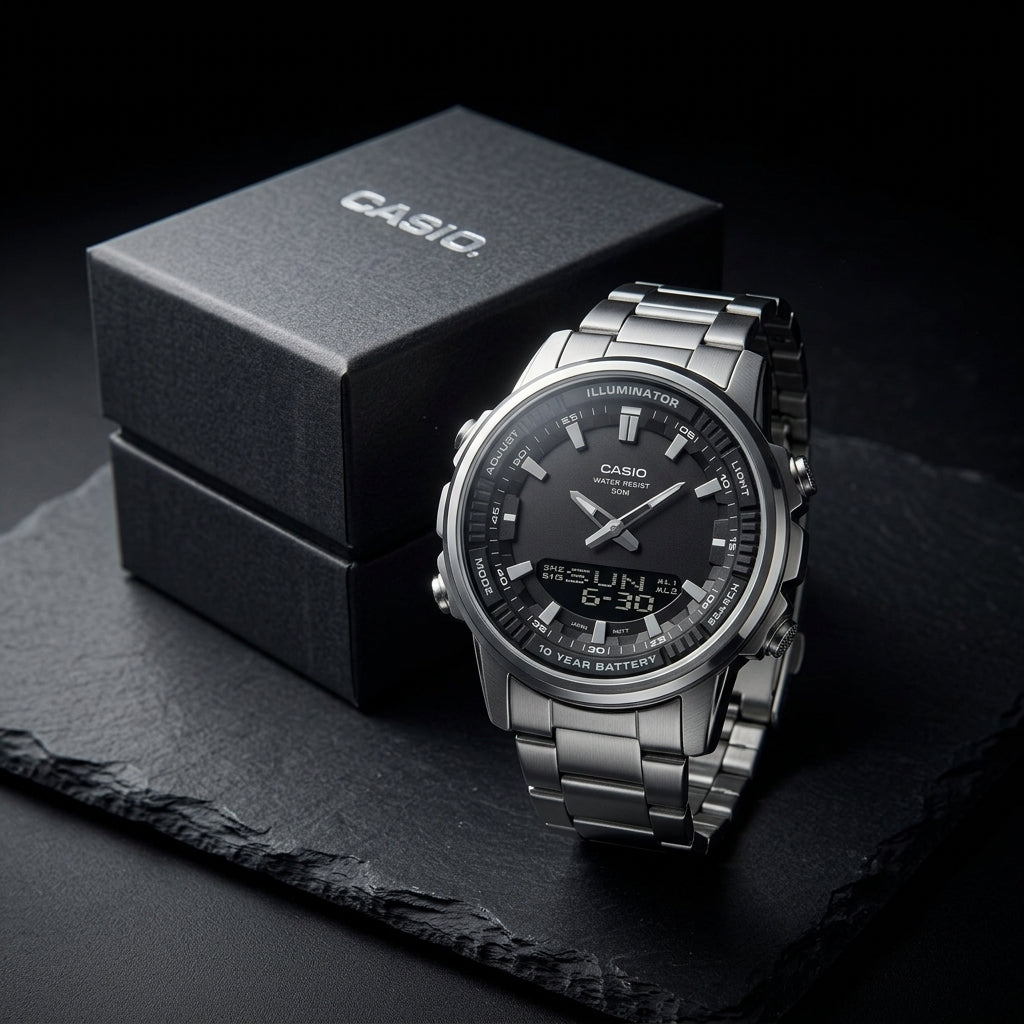 CASIO Men Stainless Steel Analog Watch