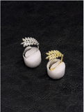 Leaf Cluster Open Ring