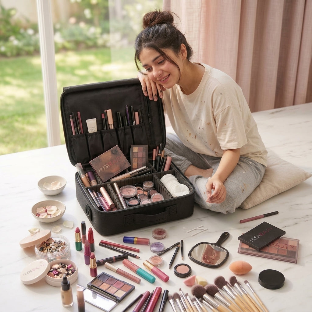 Professional Makeup Organizer Case