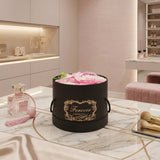 Pink & White Rose Flower Box