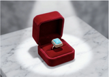 Rectangular Crystal Statement Ring