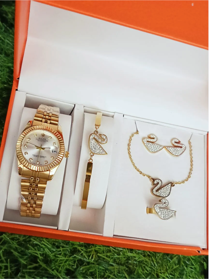 Crystal Hour Swan Women Watch ©